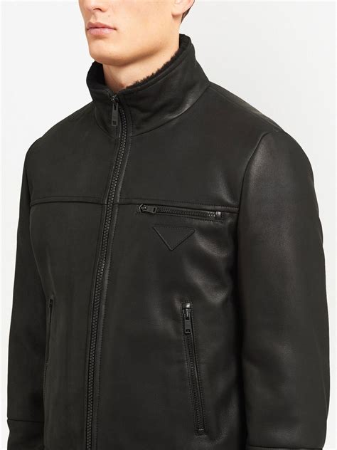 prada sheepskin jacket|FARFETCH .